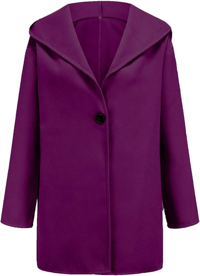 Women’s Relaxed Single-Button Blazer with Oversized Draped Lapels – Elegant Short Tailored Jacket for Smart Casual and Office Wear