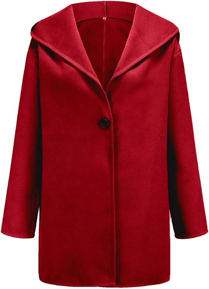 Women’s Relaxed Single-Button Blazer with Oversized Draped Lapels – Elegant Short Tailored Jacket for Smart Casual and Office Wear