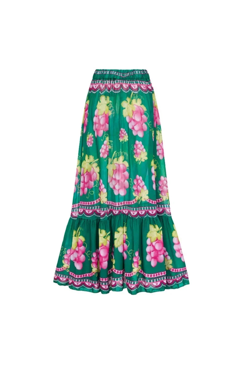 Deep V Cami Maxi-Length Dress Swimwear Set