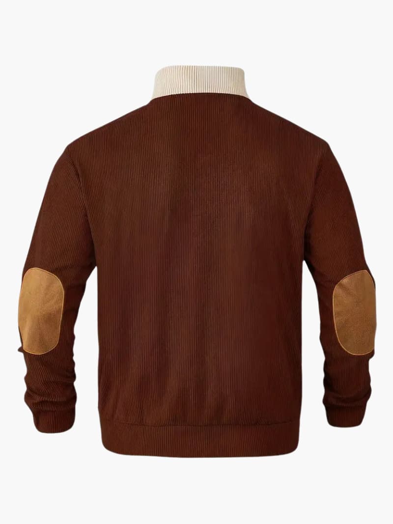 Knit Sweater with Zip Front