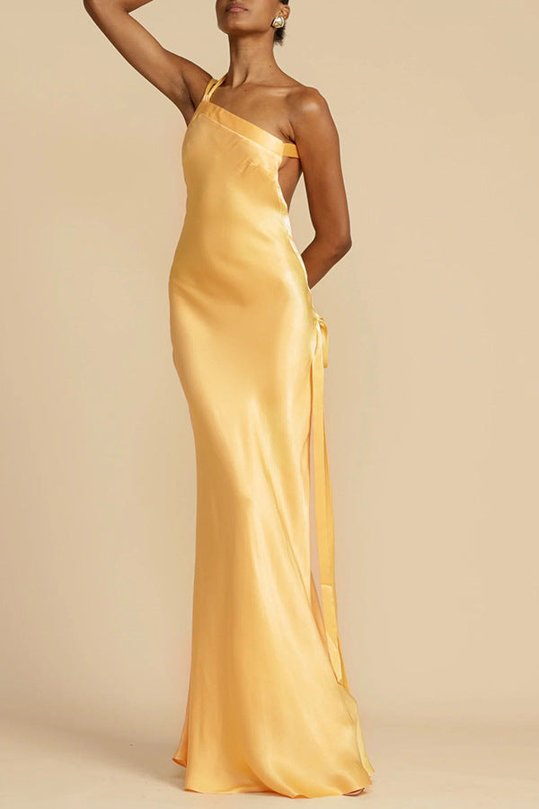 Silhouette Grace Fitted One-Shoulder Dress