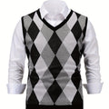 Men’s Stylish Argyle Sweater Vest