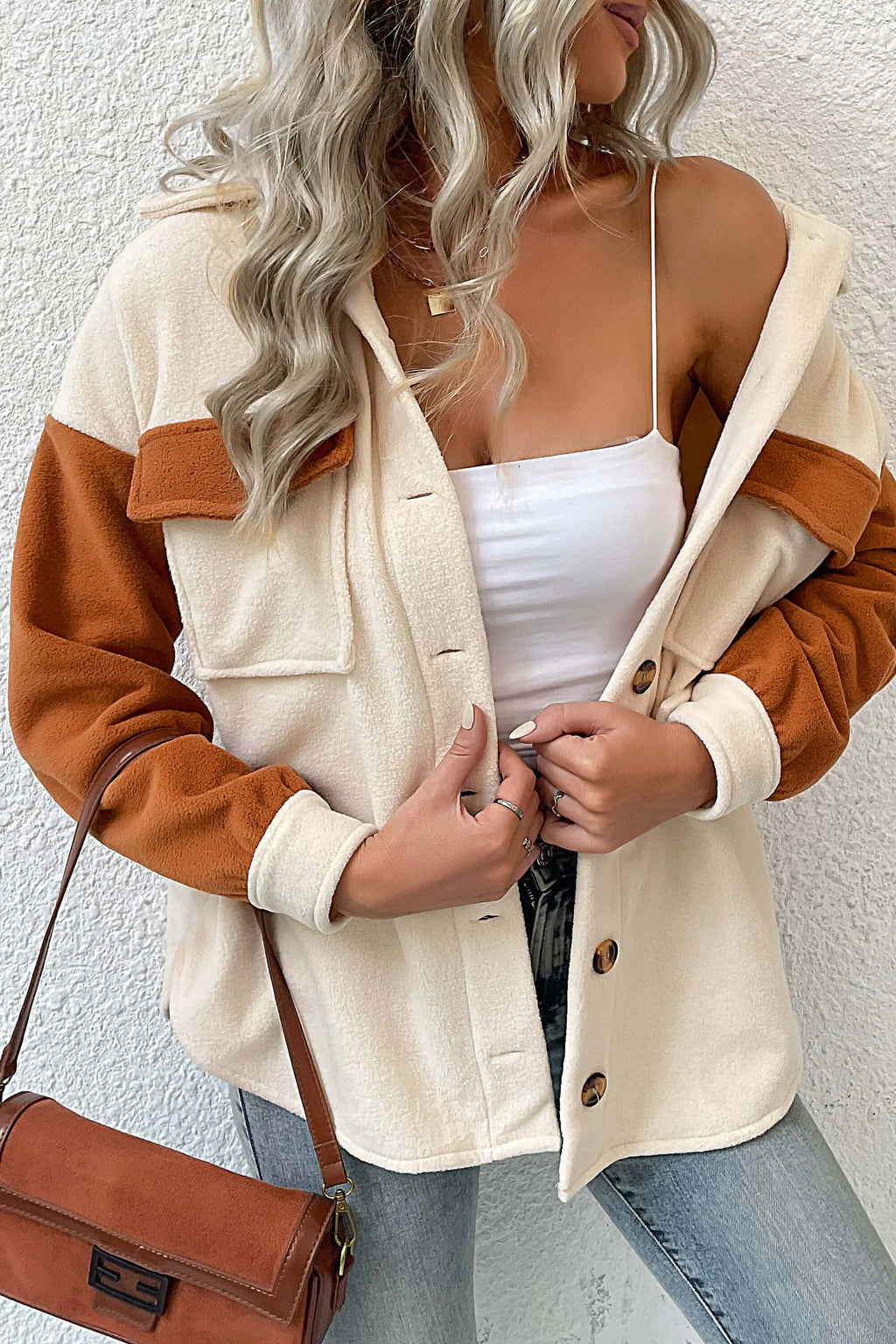 Modern Down To Cuddle Cozy Shacket Cream