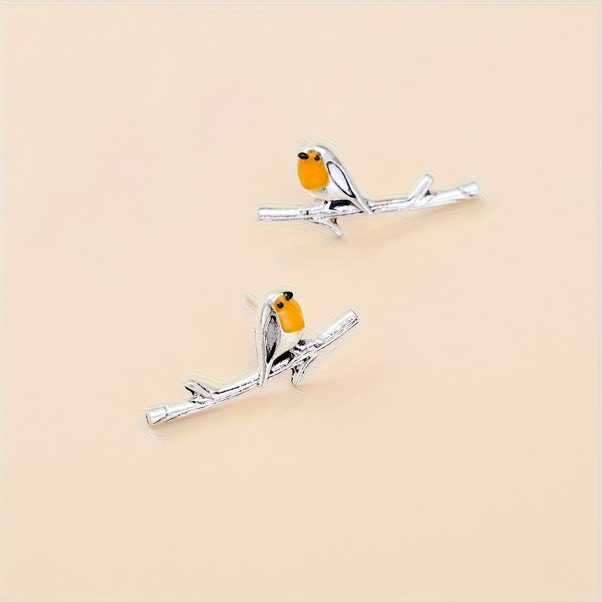 Cartoon Bird Fine Gold Earrings - Limited Edition Collection