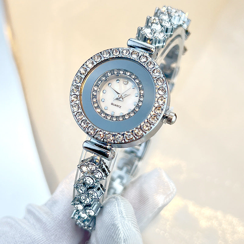 Marvella Women's Round Dial Crystal Watch