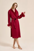 Modern Pin-Up Feather Robe