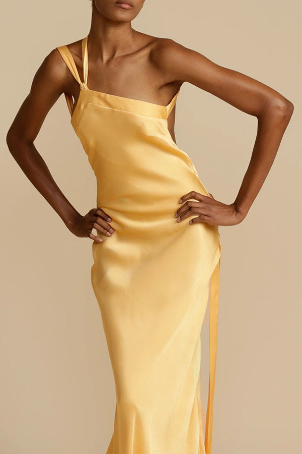 Silhouette Grace Fitted One-Shoulder Dress