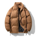Wool Blend Jacket with Stand Collar
