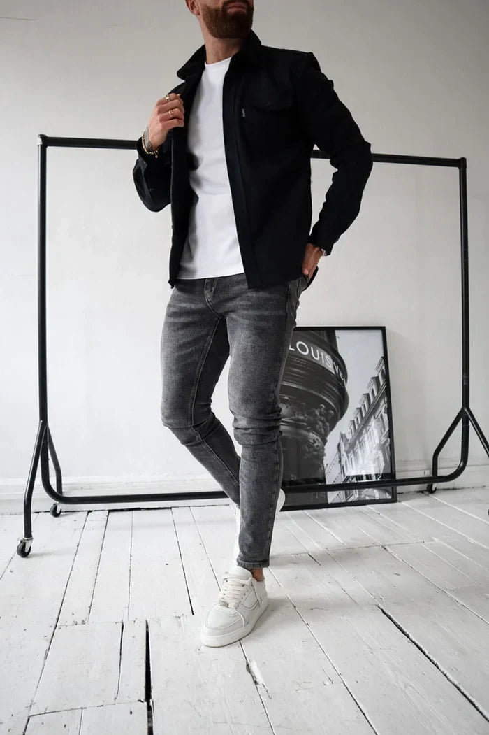 Shirt Jacket with Button Front