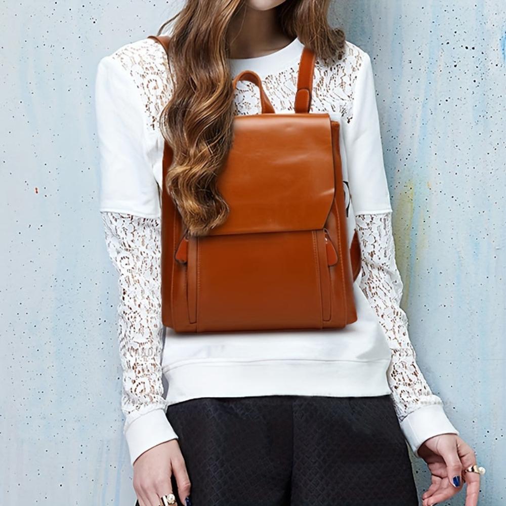 Clara Flap Closure Quilted Vintage Backpack