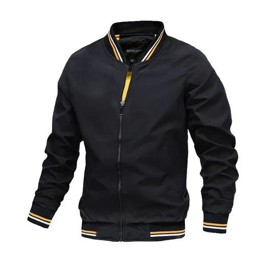 Breathable Denim Bomber Jacket