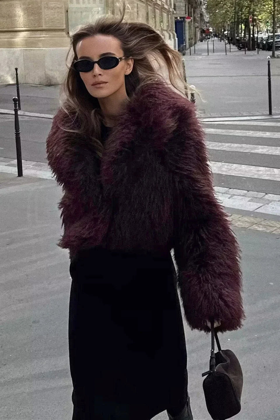 Modern Lapel Fur Jacket