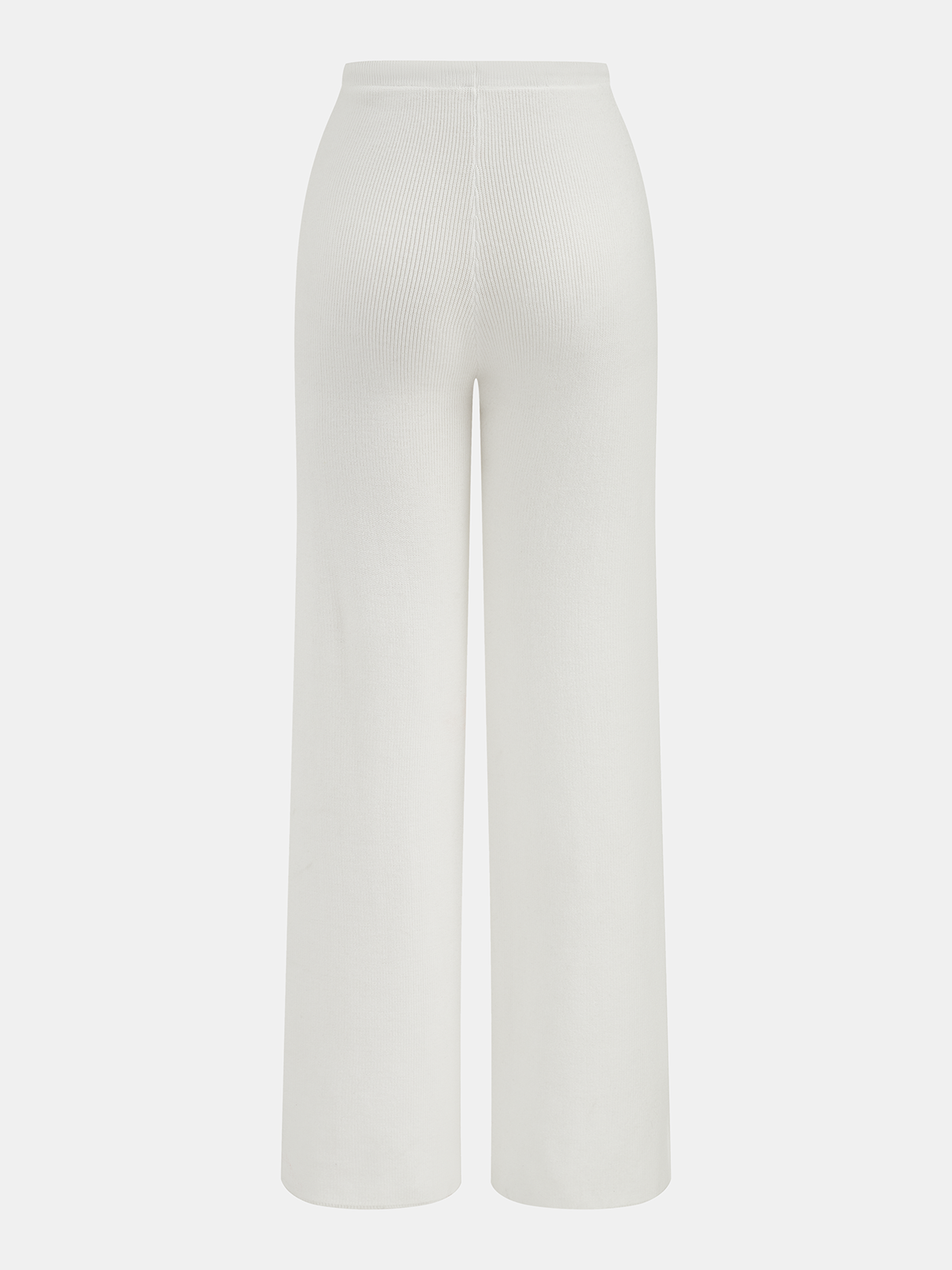 Women’s Ribbed Knit Off-Shoulder Top and Wide Leg Trouser Set – Soft Stretch Two-Piece Loungewear for Relaxed Everyday Dressing