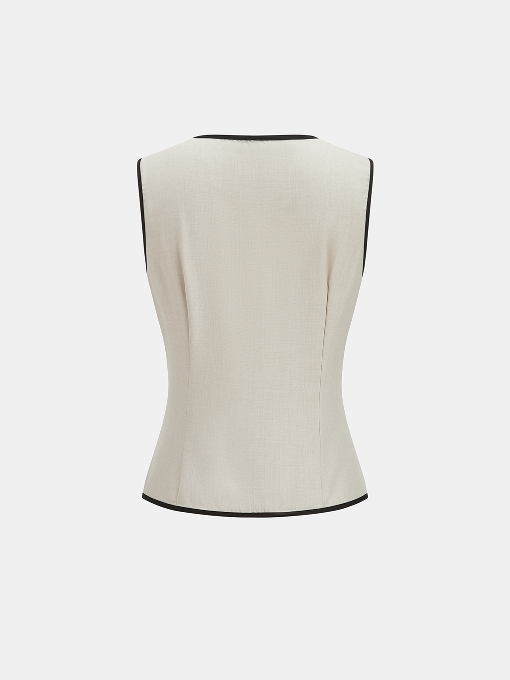 Women's Sleeveless Tailored Waistcoat and Wide Leg Trousers Set – Button Front Vest with Drawstring Waist for Smart Casual Summer Wear