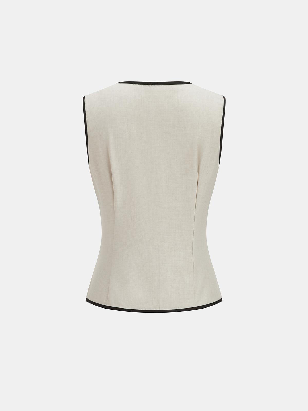 Women's Sleeveless Tailored Waistcoat and Wide Leg Trousers Set – Button Front Vest with Drawstring Waist for Smart Casual Summer Wear