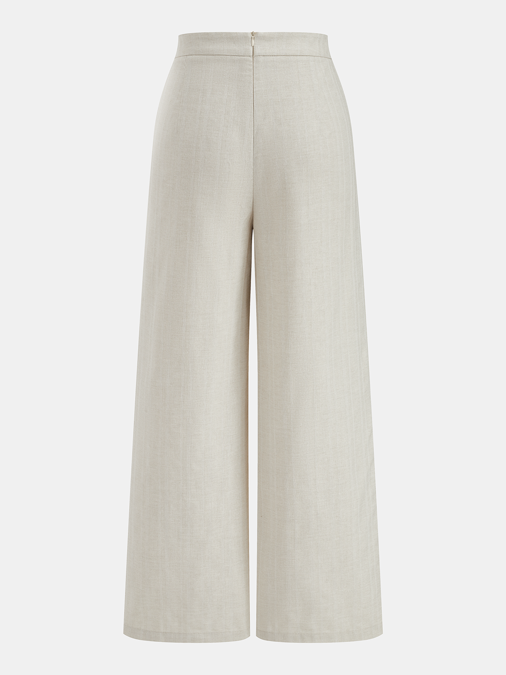 Women’s Sleeveless Tailored Button Front Top and Pleated Wide-Leg Trousers Set – Lightweight Cotton Linen Blend Summer Outfit