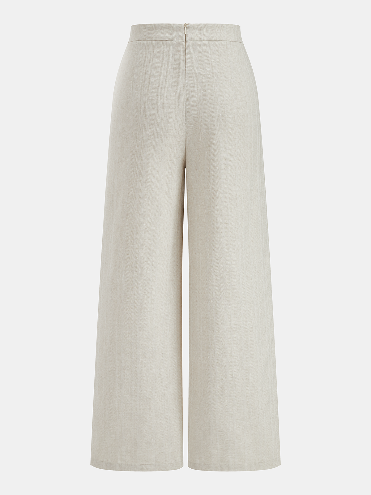 Women’s Sleeveless Tailored Button Front Top and Pleated Wide-Leg Trousers Set – Lightweight Cotton Linen Blend Summer Outfit
