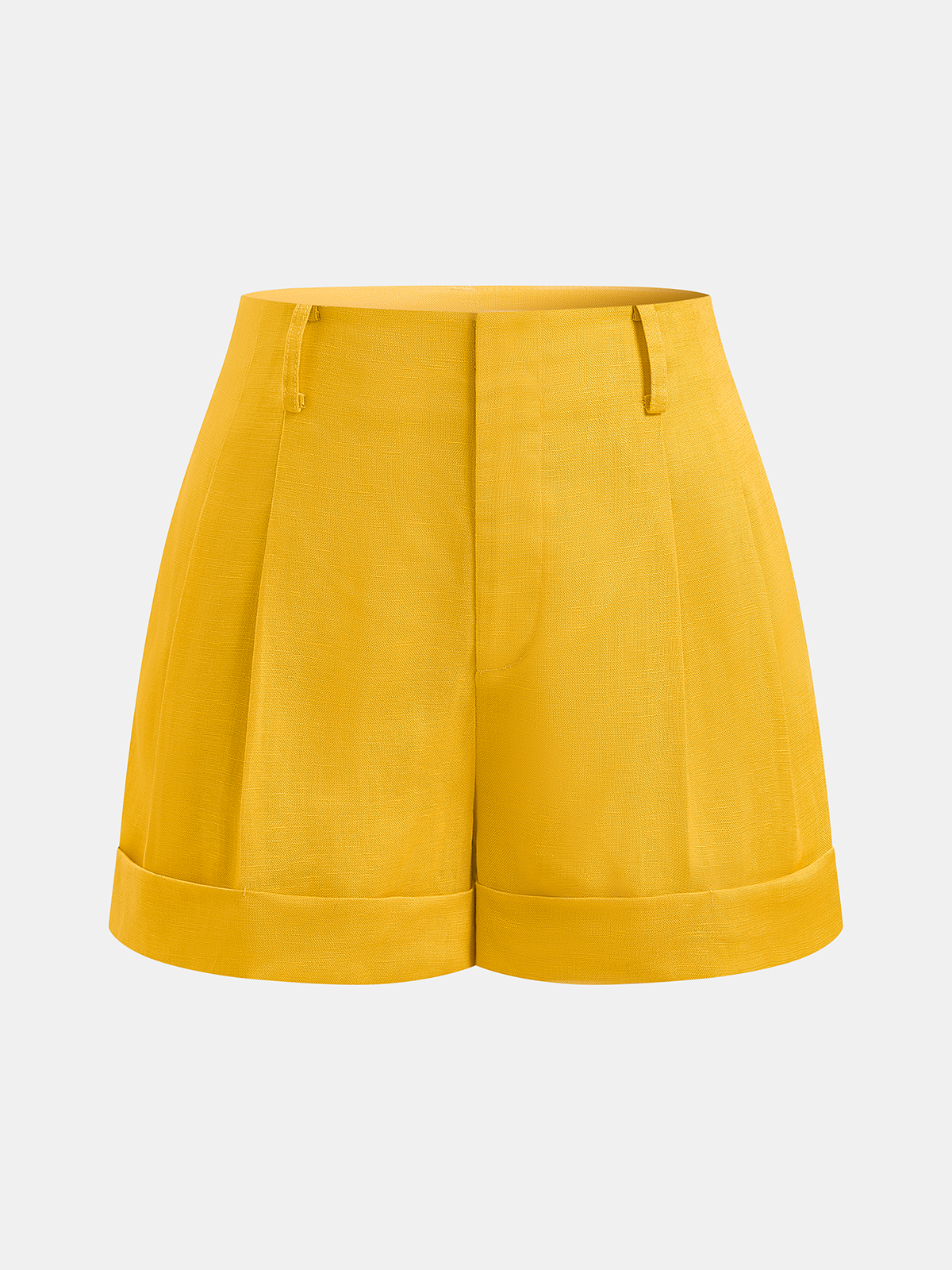 Women's Linen Blend Halter Waistcoat and Pleated Shorts Set – Tailored Summer Co-Ord for Holidays