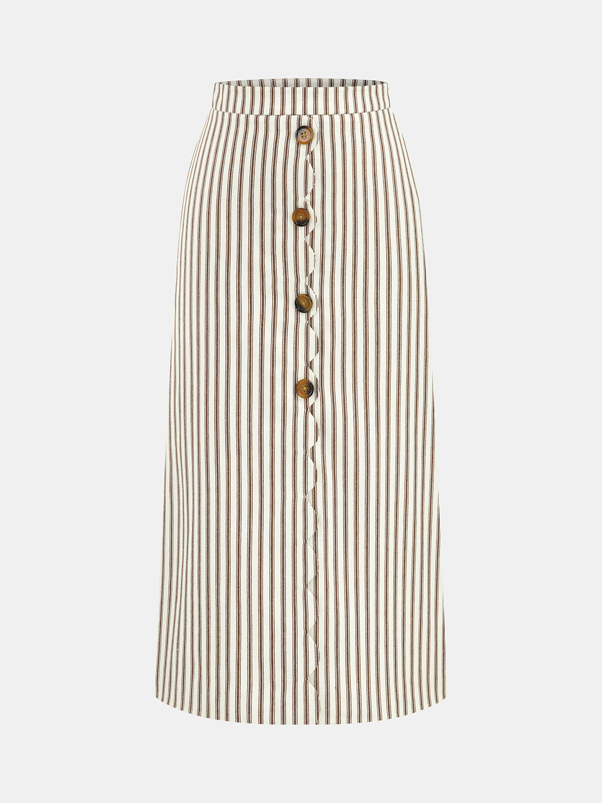 Women’s Sleeveless Cotton Button Front Vest and A-Line Midi Skirt Set – Elegant Cropped Two-Piece Summer Outfit for Smart Casual Wear