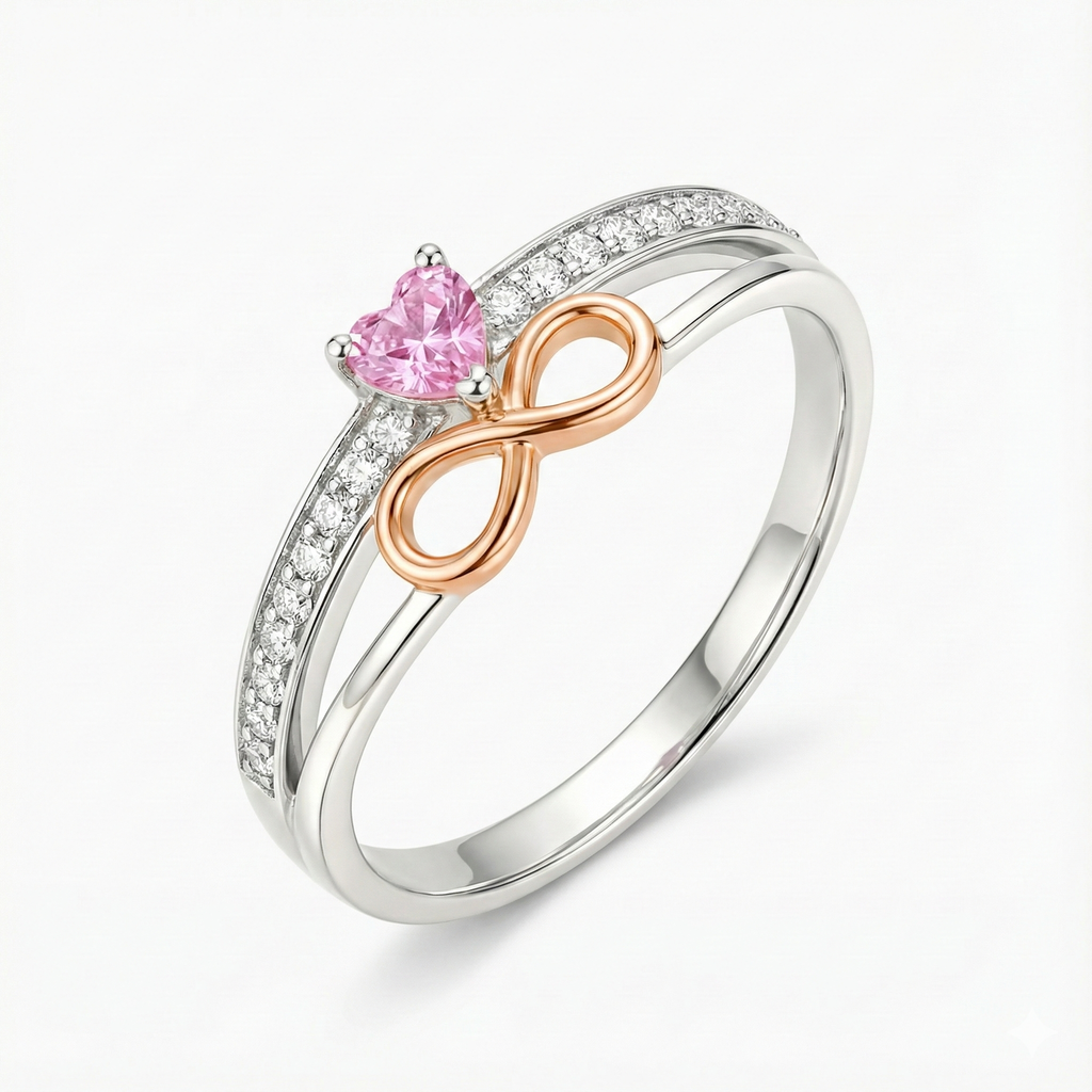 Eternal Infinity Ring - Mother & Daughter