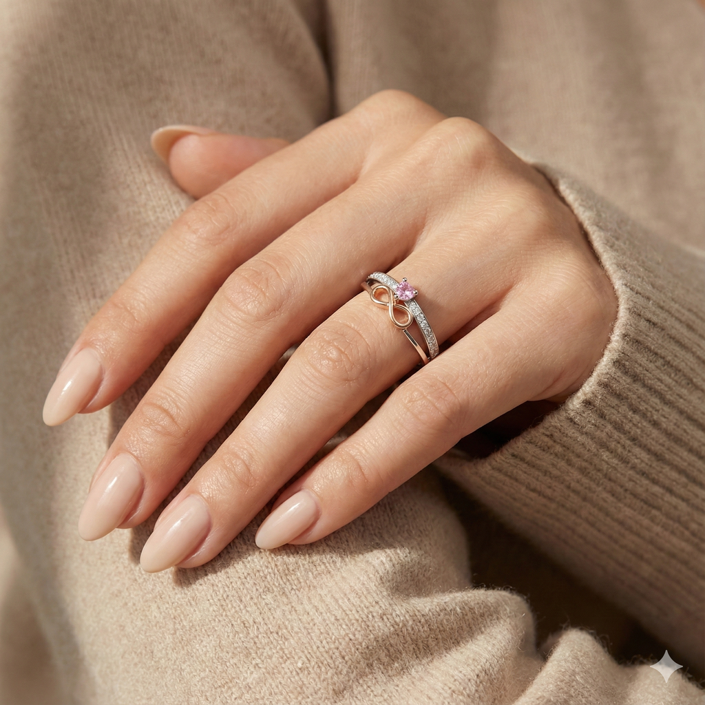 Eternal Infinity Ring - Mother & Daughter