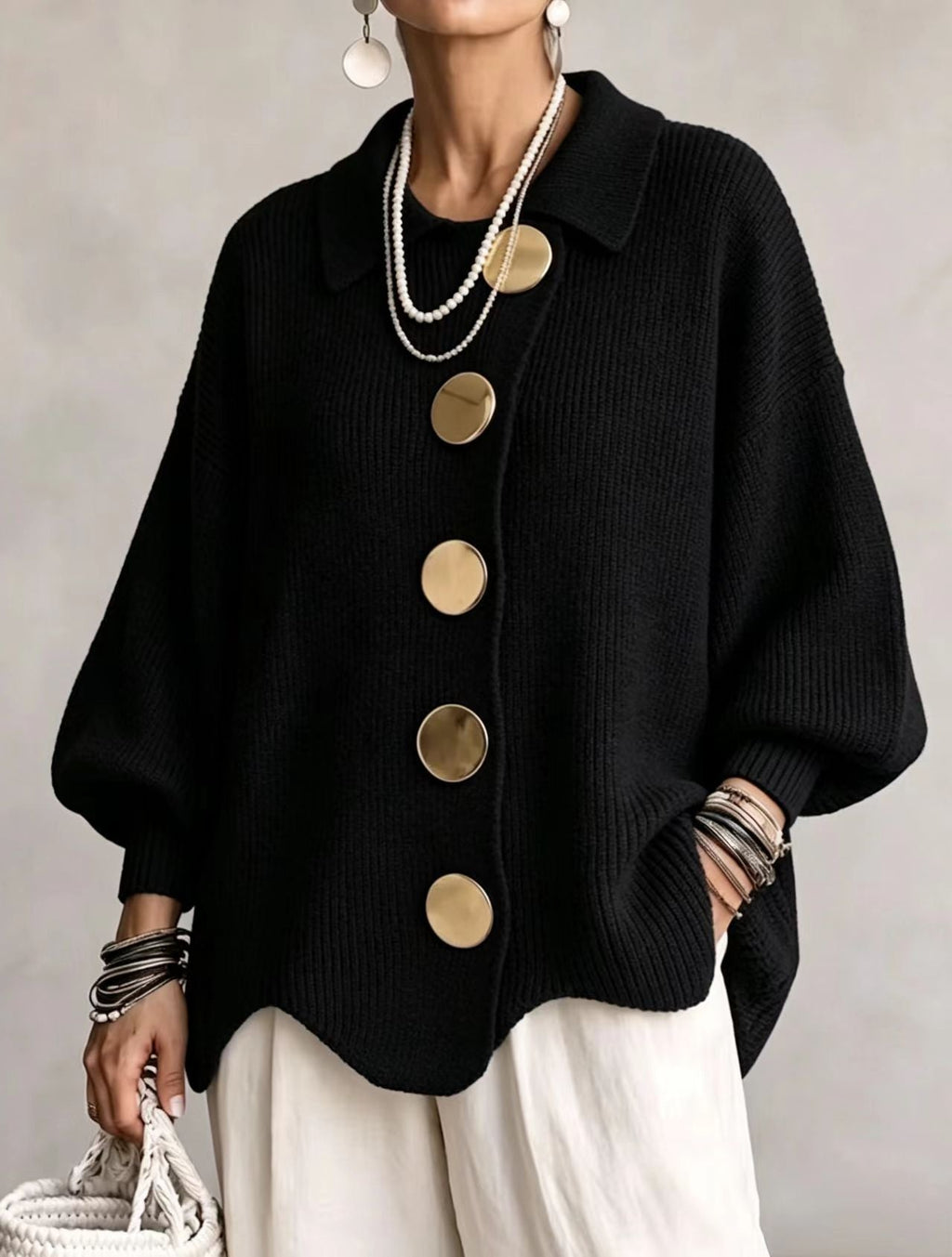 Cora - Heavyweight Oversized Cardigan