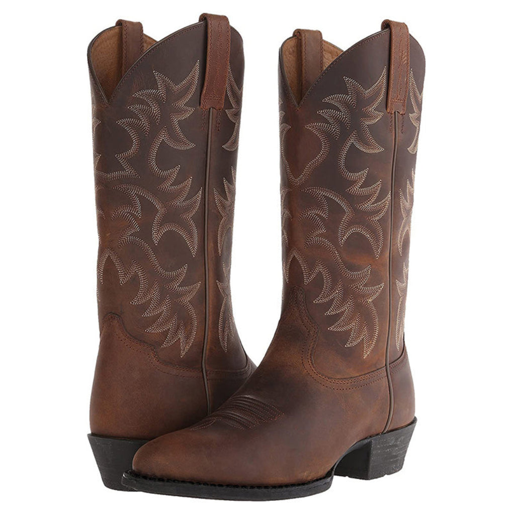 Women's Western Cowboy Boots with Embroidered Detail