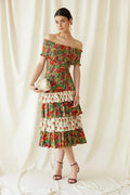 Multicolor May Midi-Length Dress
