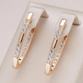 Elegant Gold & Zirconia Earrings
