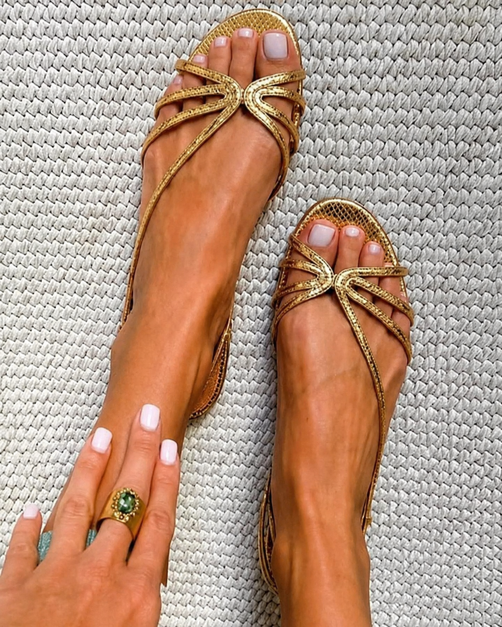 Erin - Golden Sandals Summer Essence