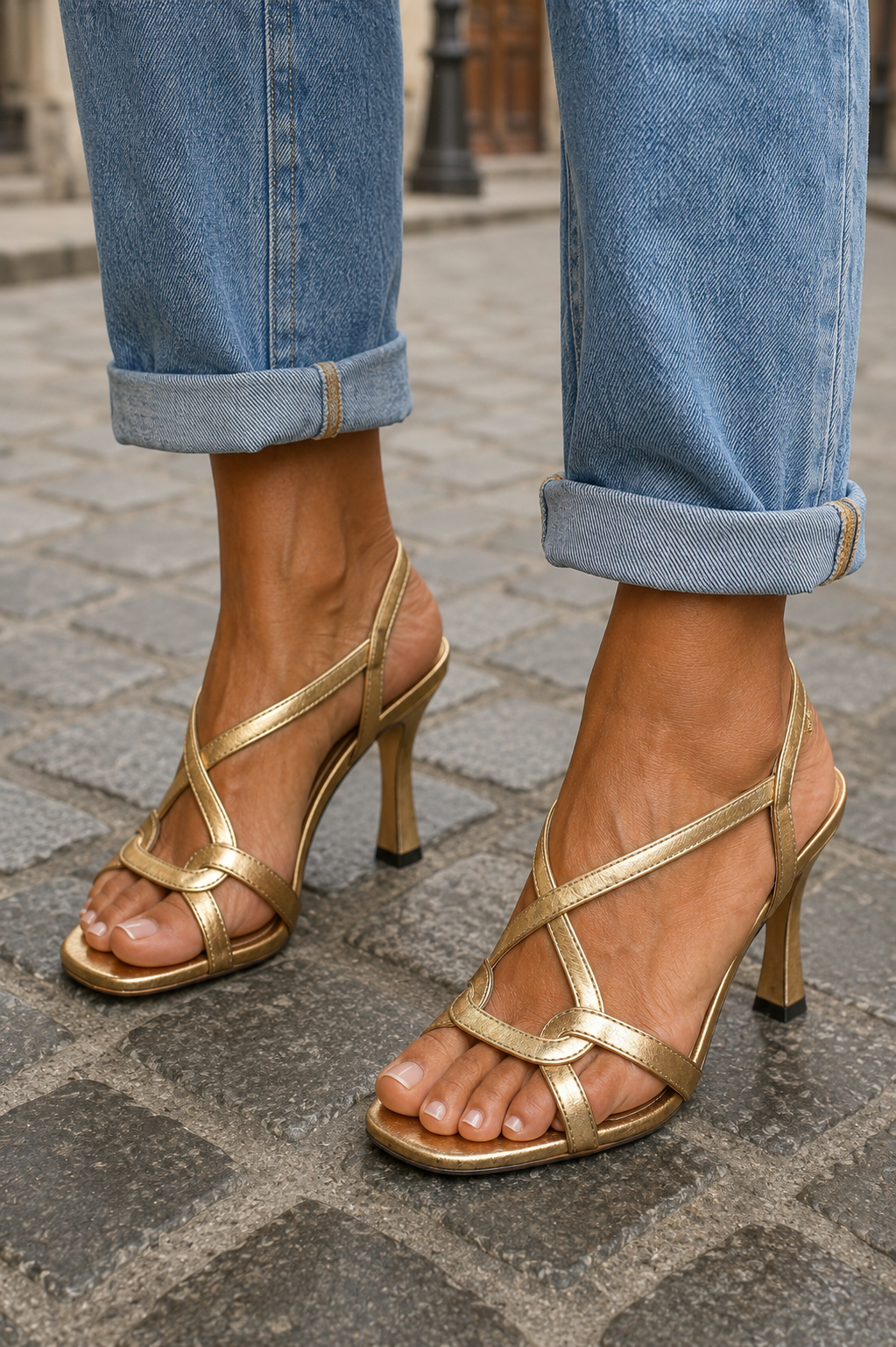 Carol | Golden Sandals Summer Charm