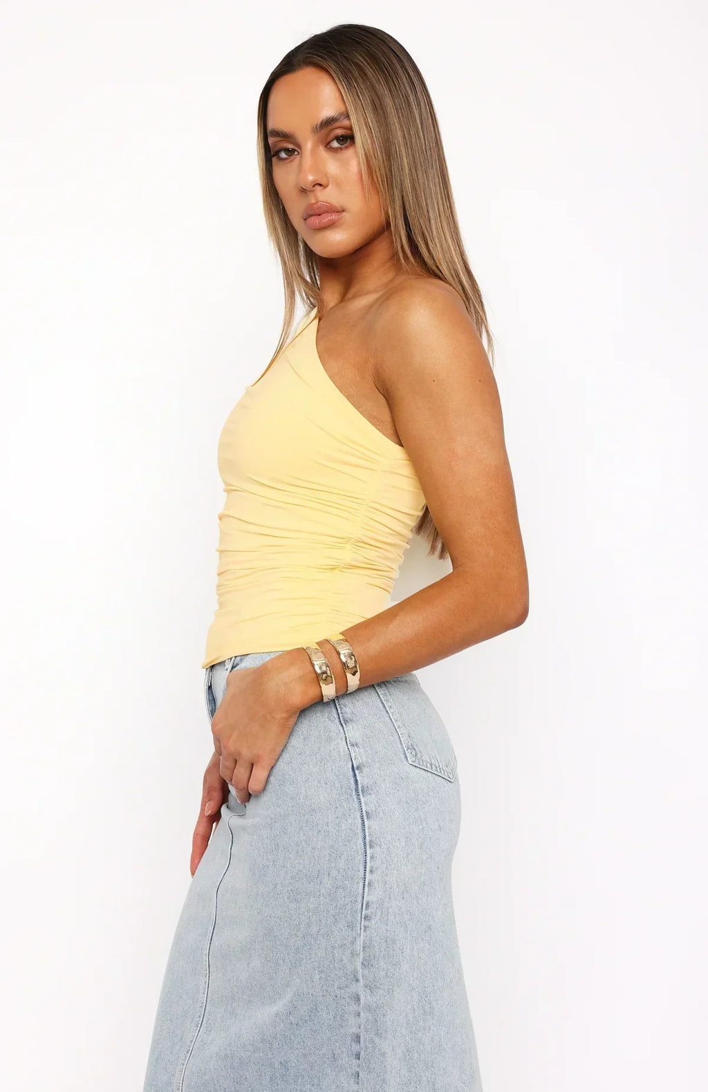 Imaya - Twisted One-Shoulder Top