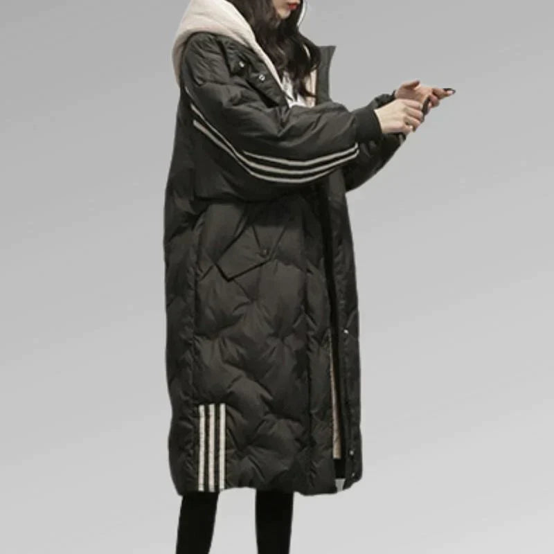 Ladies Long Padded Coat Chic
