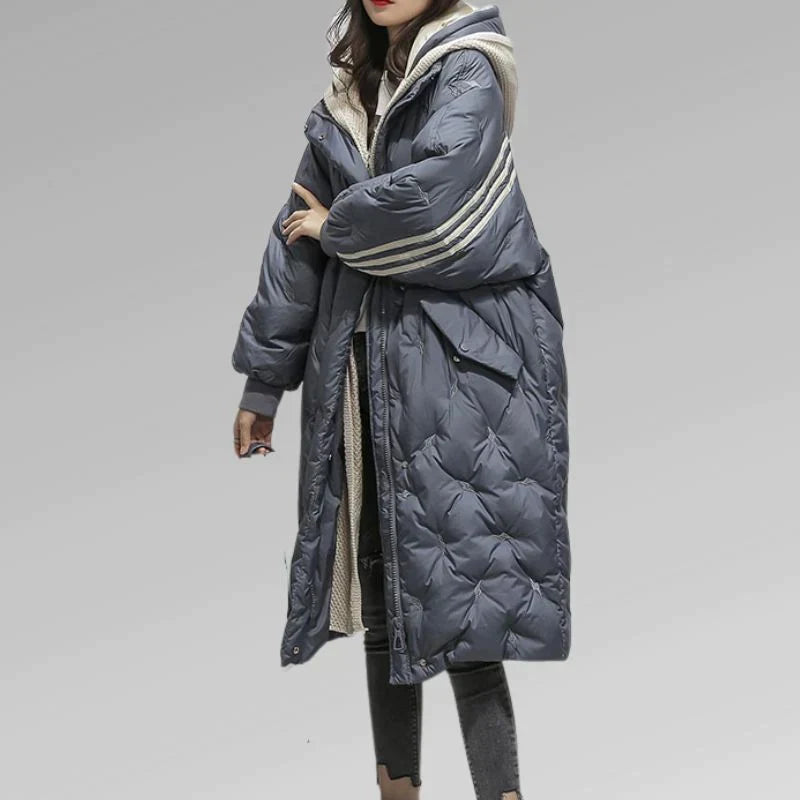 Ladies Long Padded Coat Chic