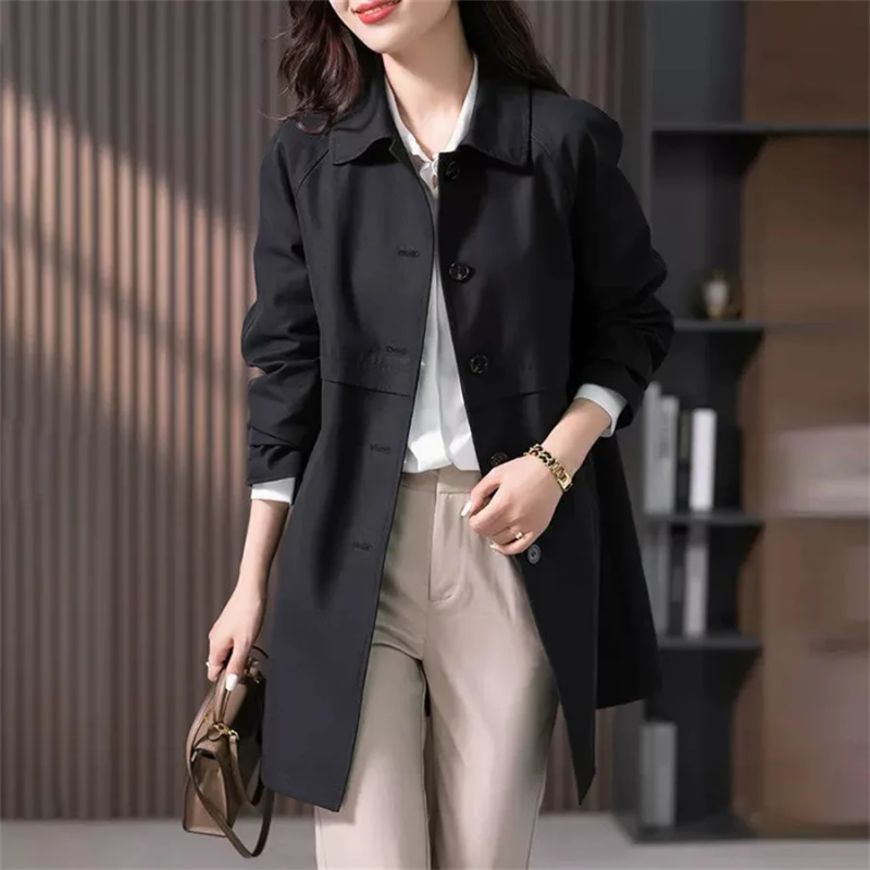 Ladies Waterproof Trench Coat Classic