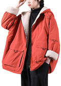 Ladies Winter Parka with Hood and Zipper