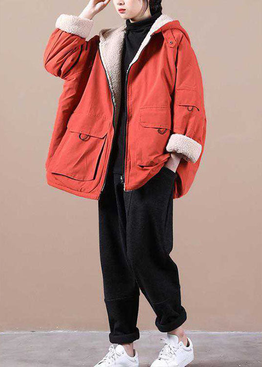 Ladies Winter Parka with Hood and Zipper