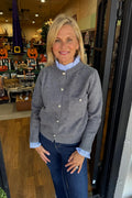 Button-Front Knit Cardigan