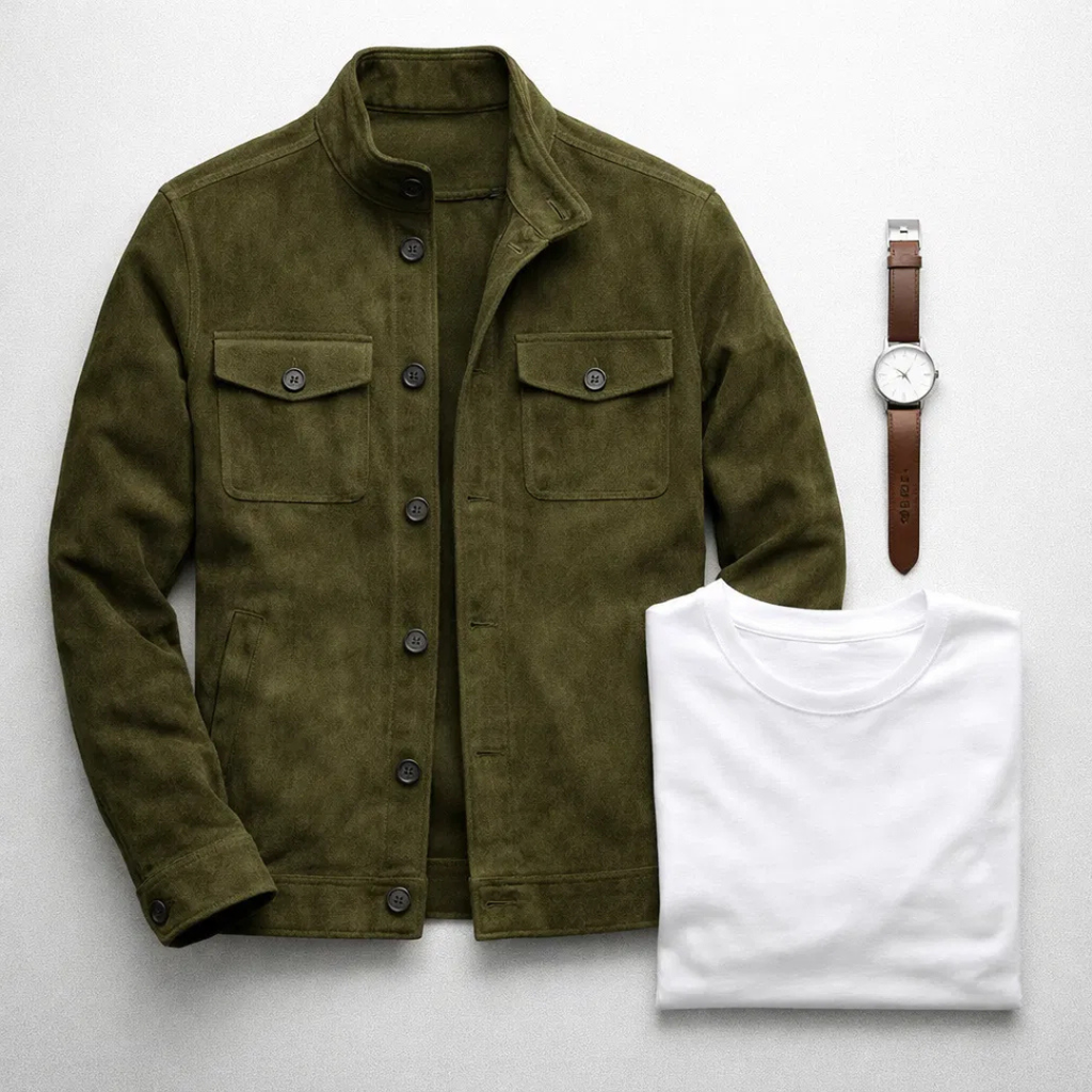 Jacob - Classic Pocket Suede Jacket
