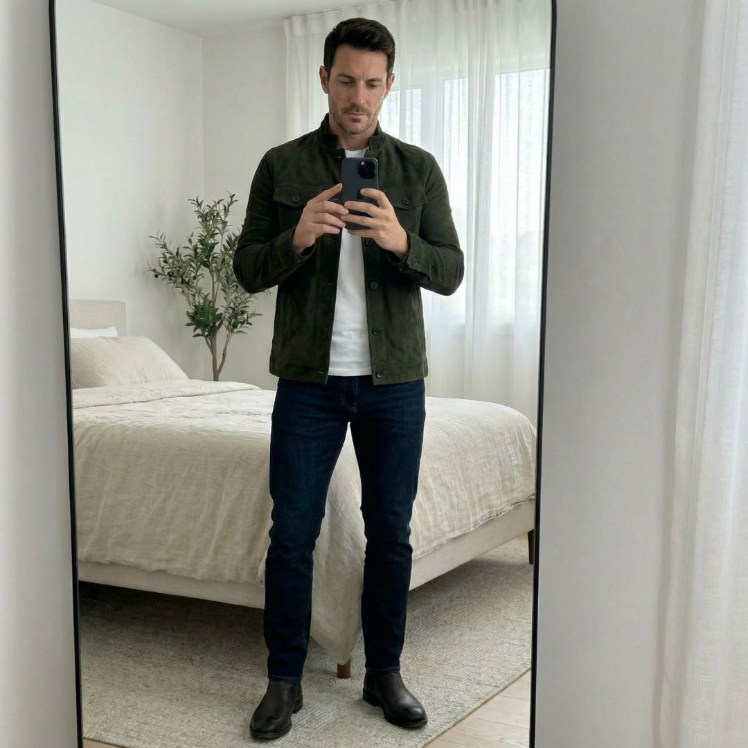 Jacob - Classic Pocket Suede Jacket