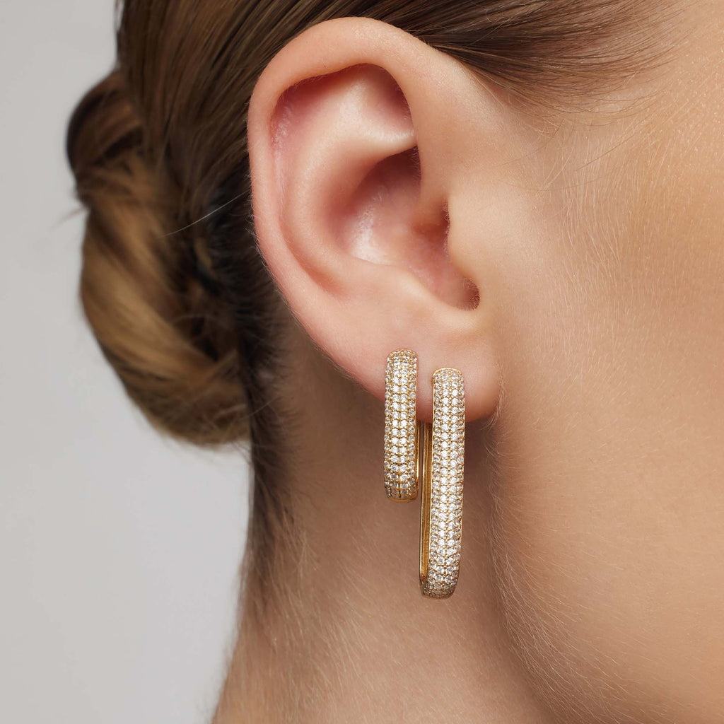 Icon Pavé Hoops - Genoveva