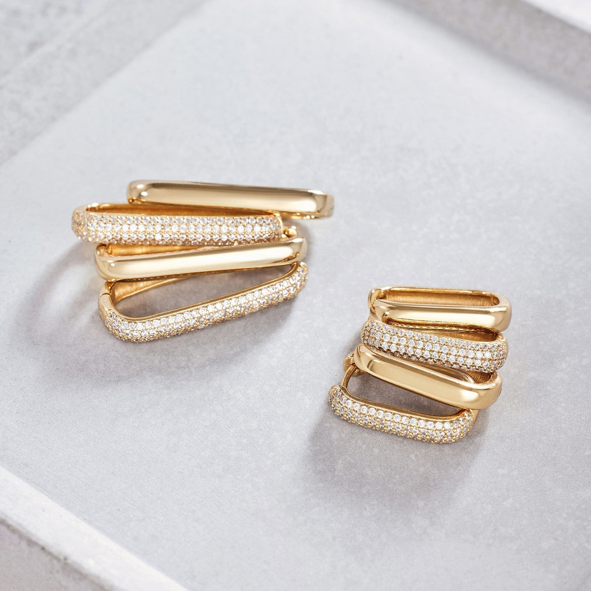 Icon Pavé Hoops - Genoveva