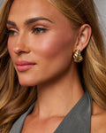 Statement Everley Textured Stud Earrings