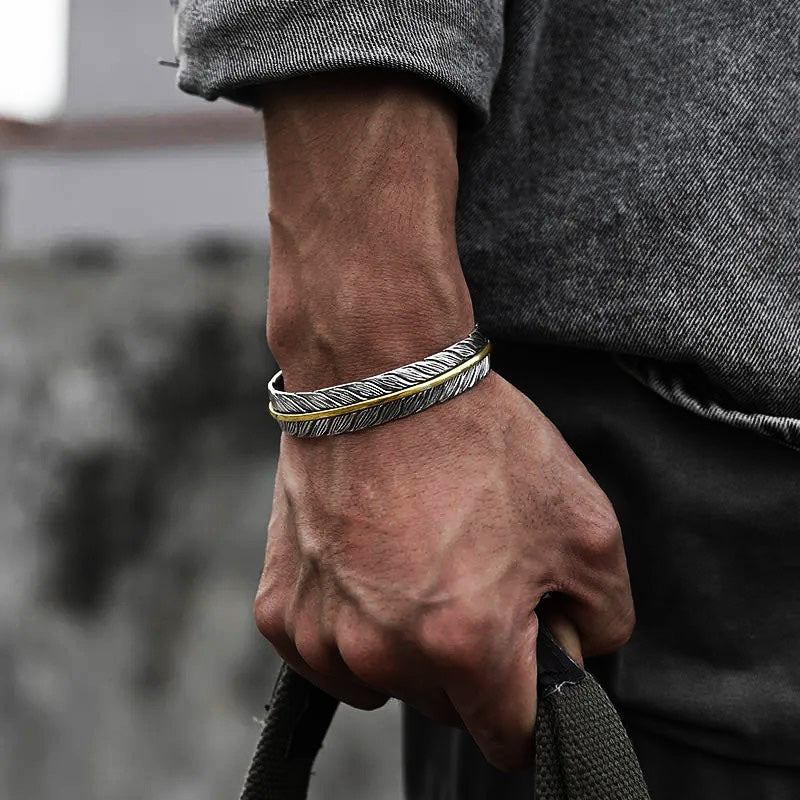 Norse Treasure Feather Bracelet