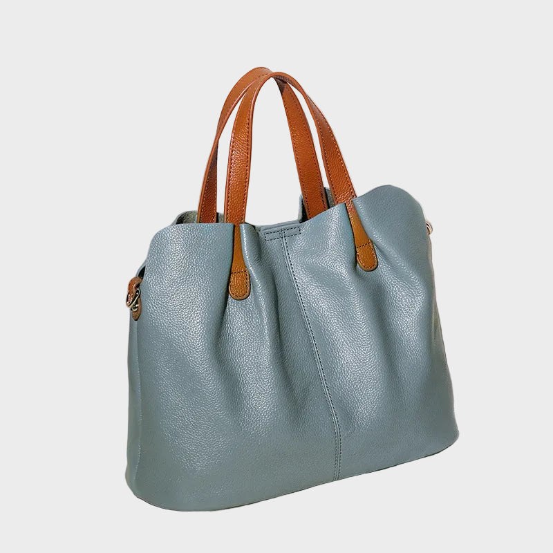 Alana - Shoulder Crossbody Genuine Leather Handbags Head Layer Cowhide Litchi Grain Women Handbag