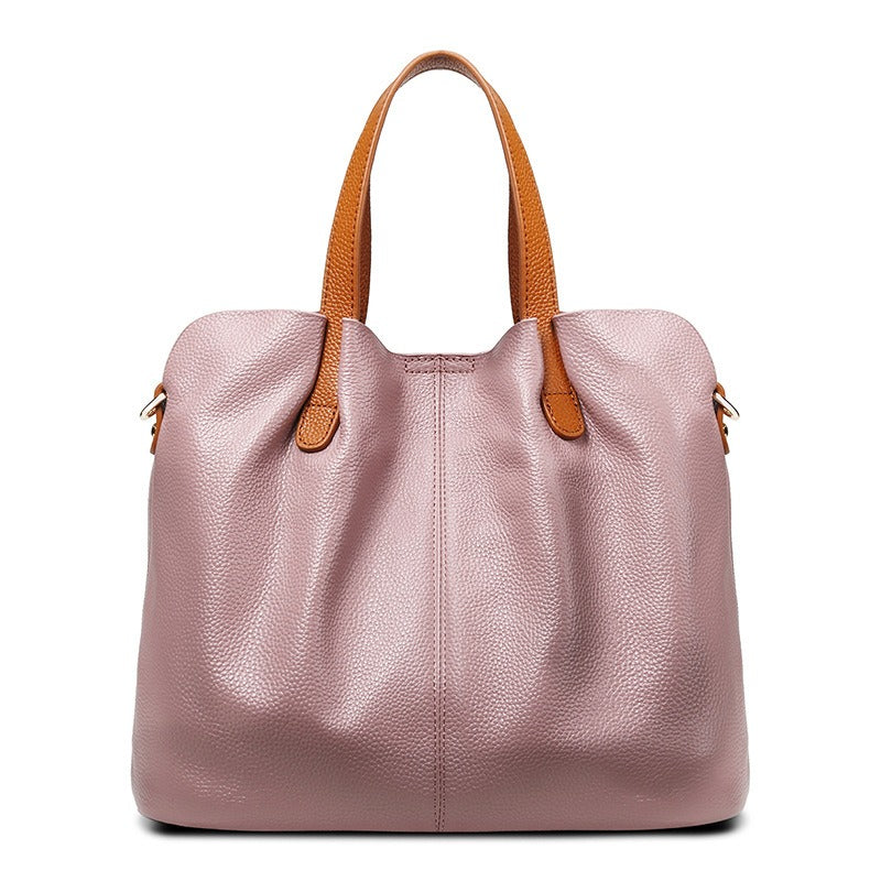 Alana - Shoulder Crossbody Genuine Leather Handbags Head Layer Cowhide Litchi Grain Women Handbag