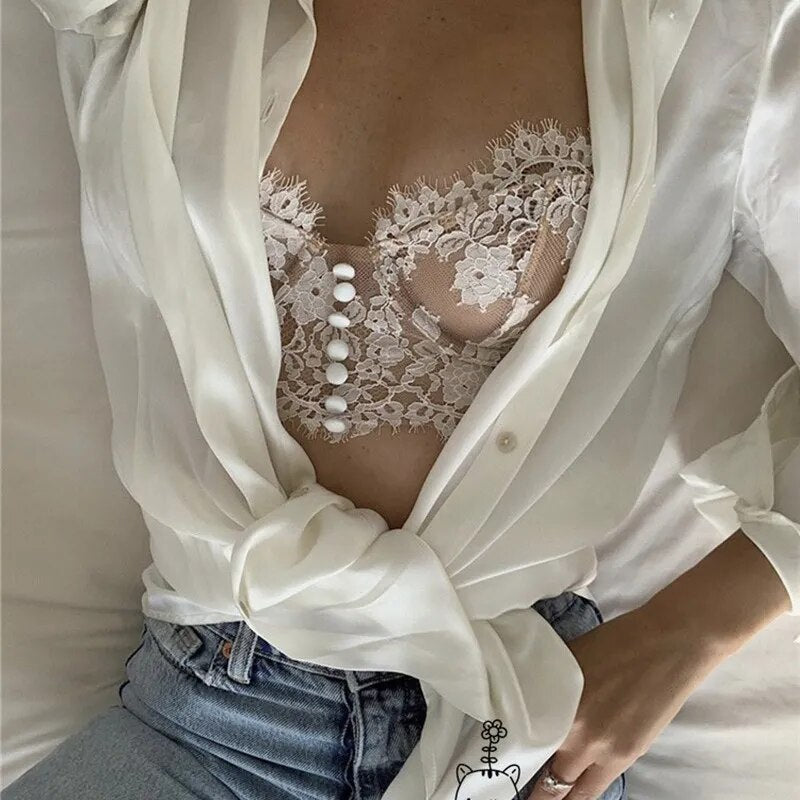 Lucia - Lace Cropped Cami