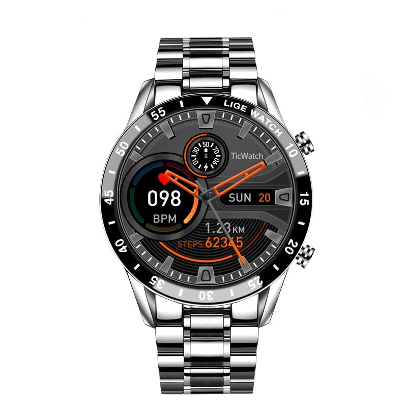 Luxury Men's Smartwatch - Multisport Mode - Health Monitoring