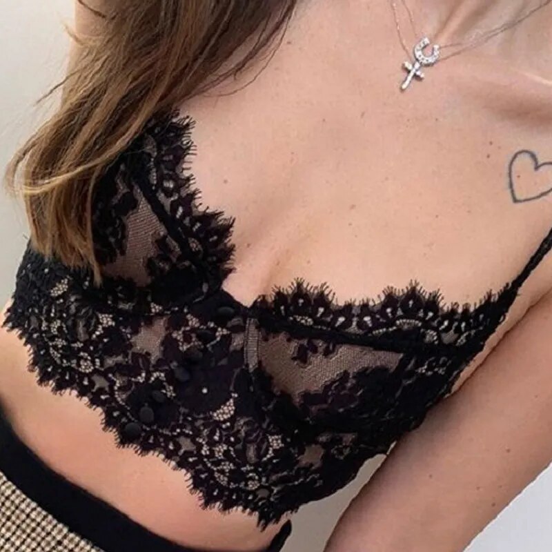 Lucia - Lace Cropped Cami