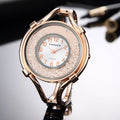 Cansnow Sleek Rhinestone Bracelet Watch for Women